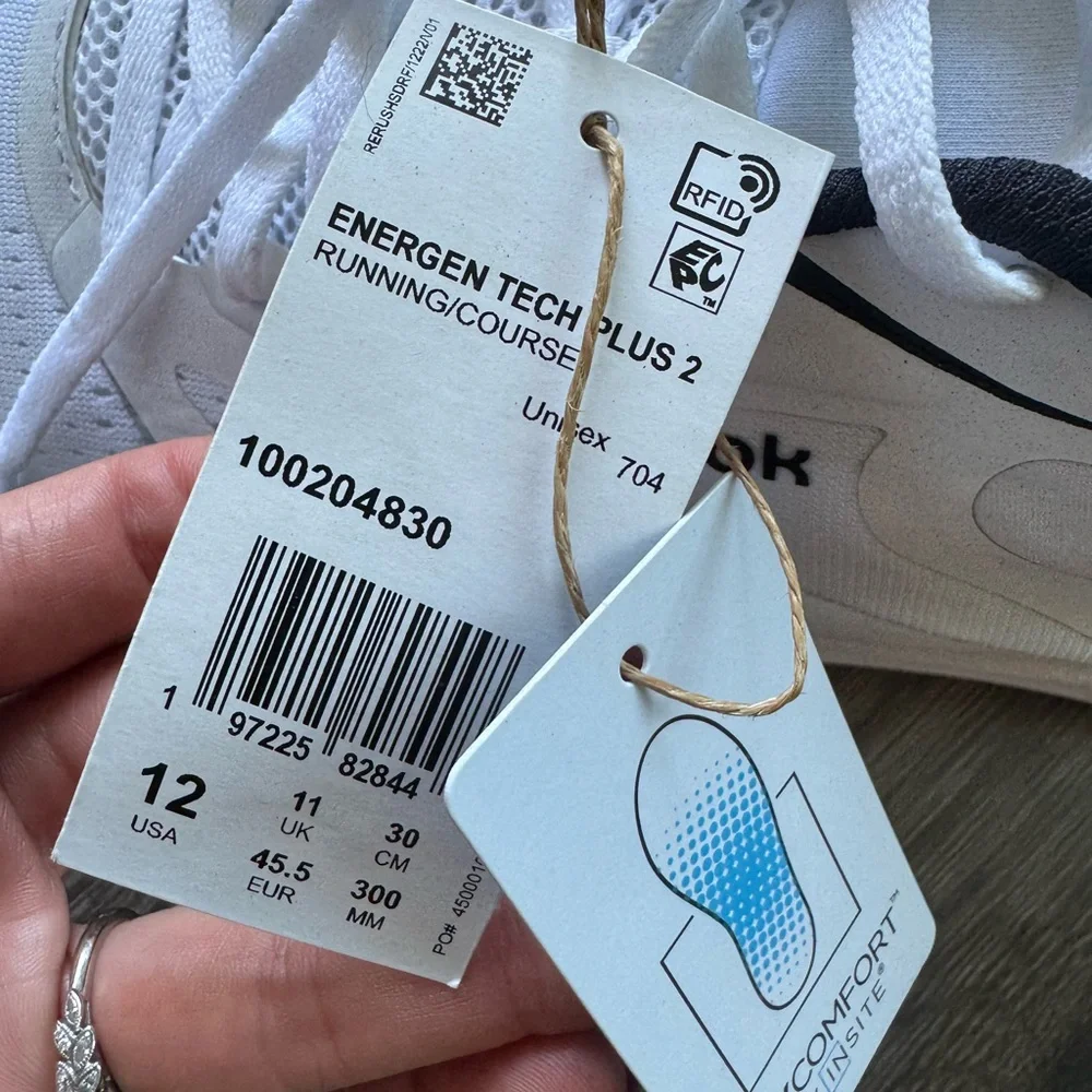 Men’s NWT Reebok size 12 - ENERGEN TECH PLUS 2 RUNNING SHOES - Picture 4 of 6